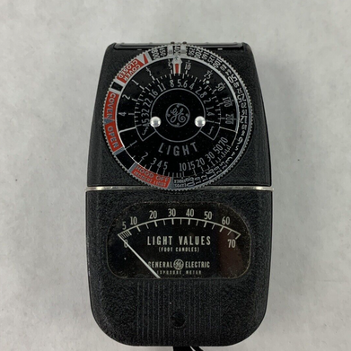 Vintage General Electric Exposure Meter 8DW58Y4 Light Values Photography Tested