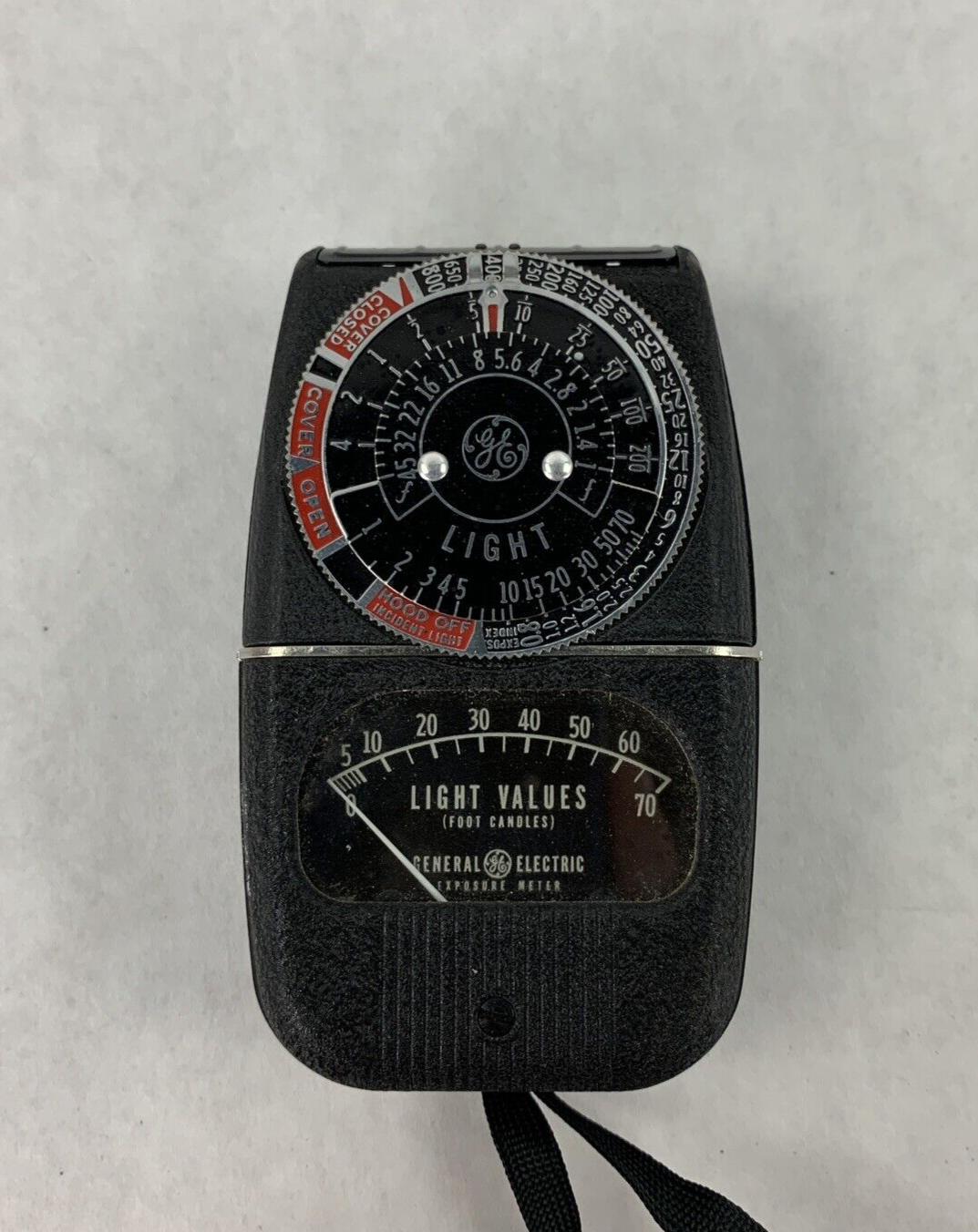 Vintage General Electric Exposure Meter 8DW58Y4 Light Values Photography Tested