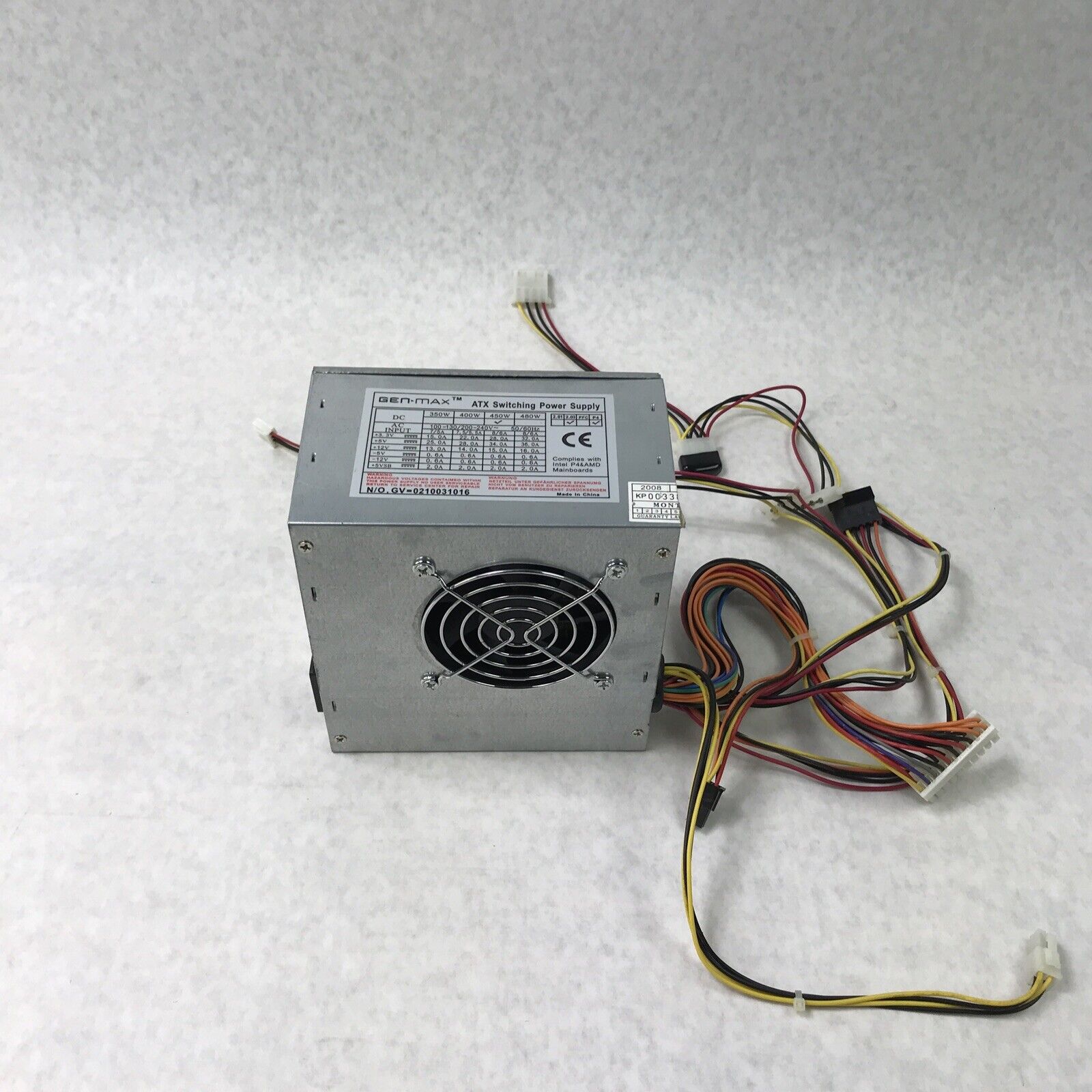 Gen-Max 480W 60Hz 0210031016 Power Supply (Tested and Working)