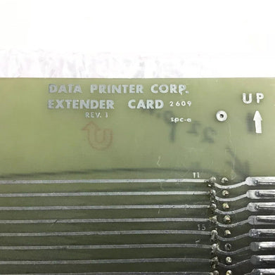 Vintage Data Printer Corp. Circuit 2609 Rev.1 Extender Board 22 Pin
