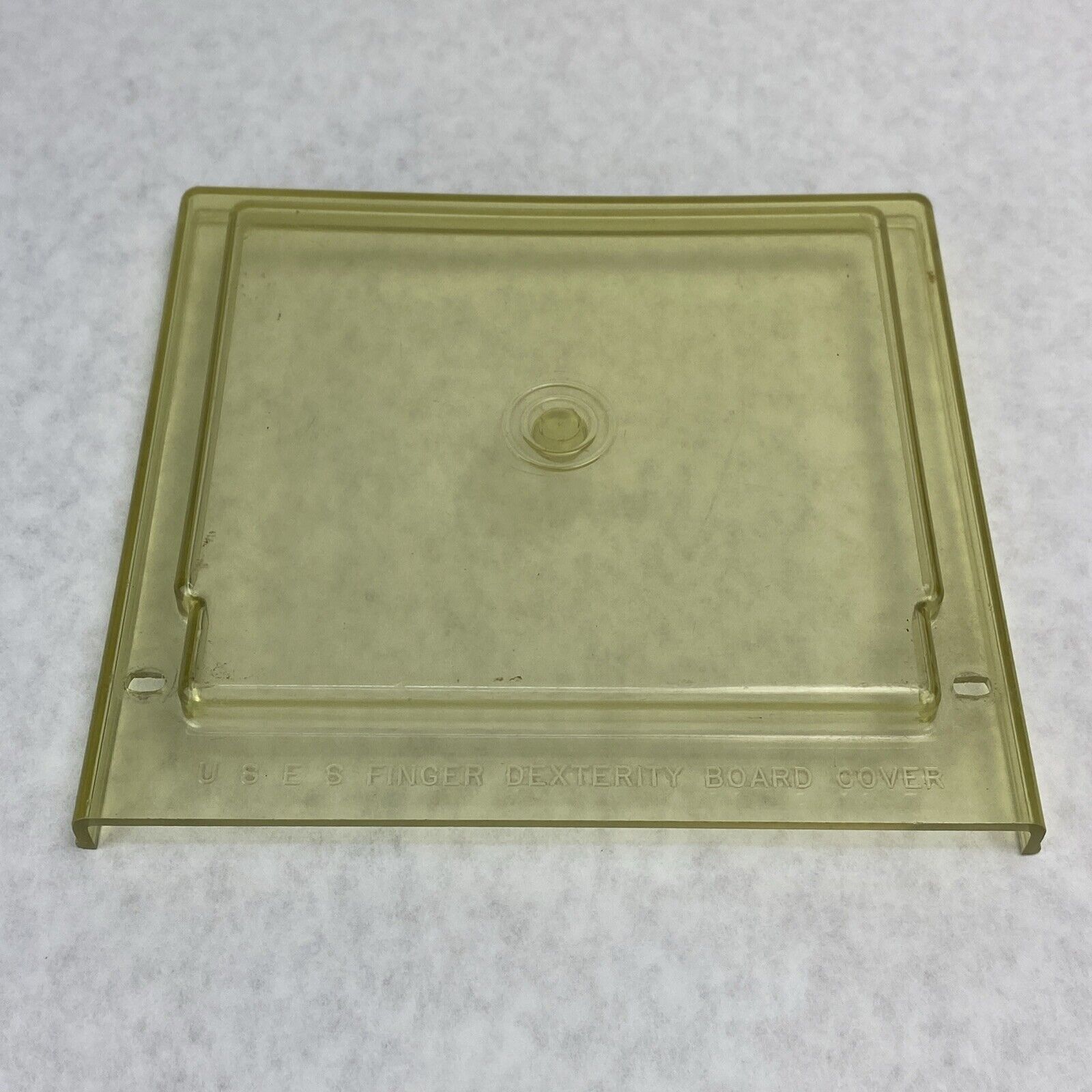 Vintage USES Finger Dexterity Board Beige Tint Cover