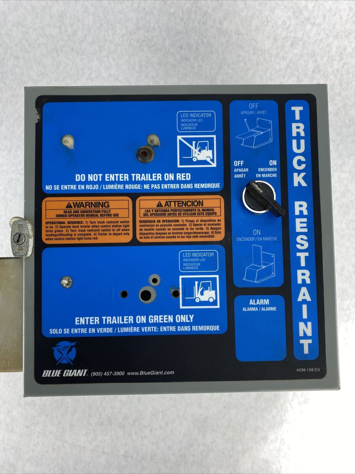 Blue Giant 038-158 ES Truck Restraint Control Panel 115V/VAC