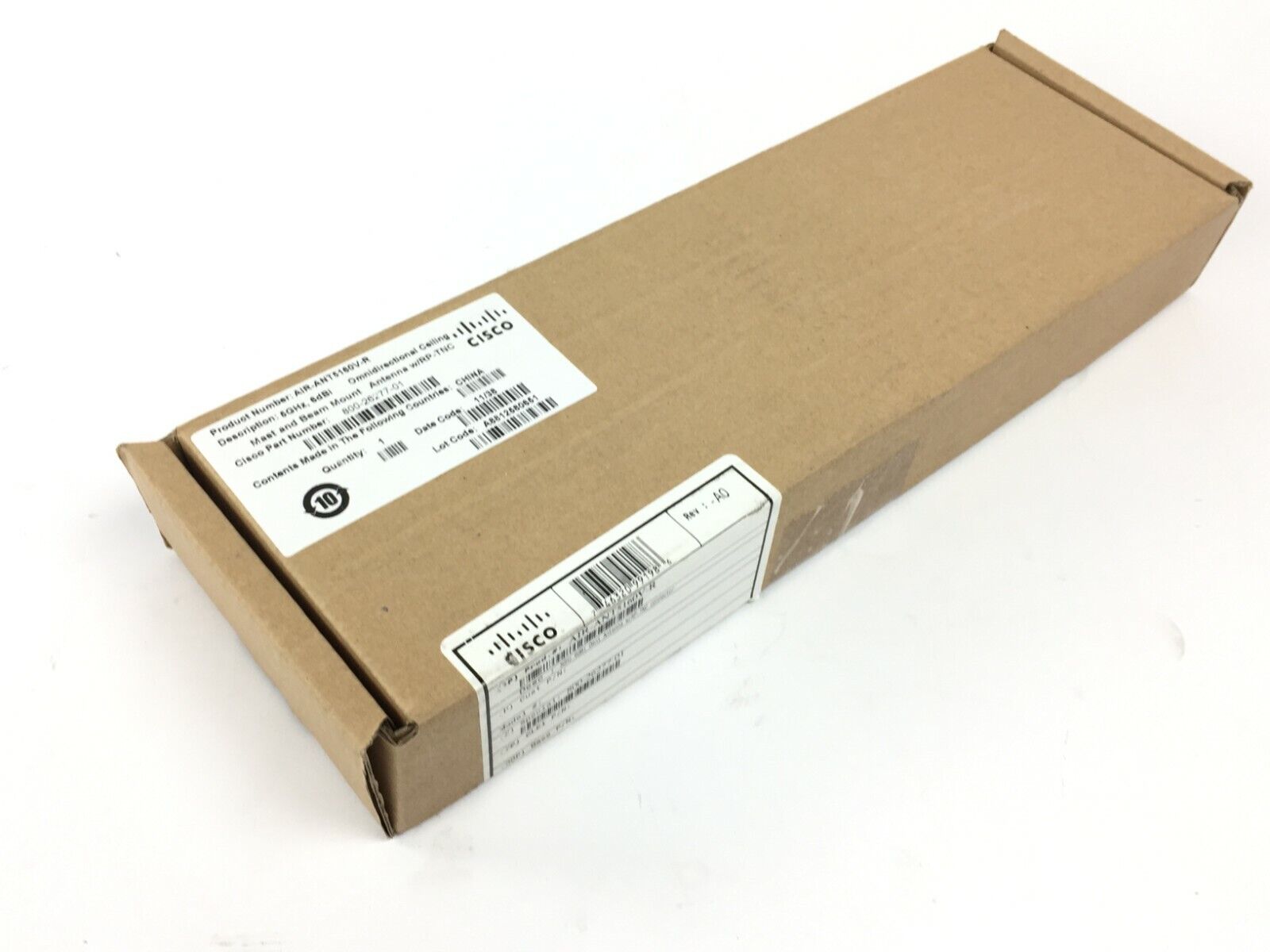 Cisco 800-26277-01 AIR-ANT5160V-R Mast and Beam Mount 5GHz, 6dBi Omnidirectional