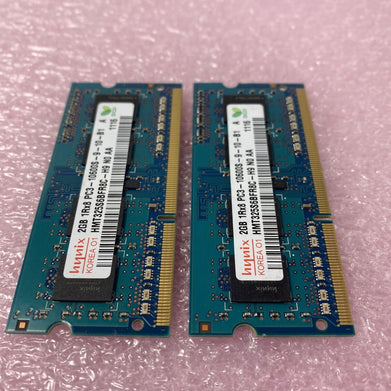 Lot( 2 ) 2GB Hynix HMT325S6BFR8C-H9 SO-DIMM 1333 MHz PC3-10600 DDR3 SDRAM Memory