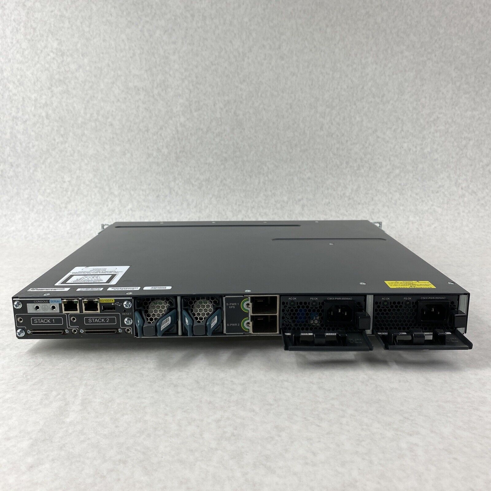 Cisco WS-C3750X-48T-S Catalyst Series 48-Port Gigabit Switch with 2 PSU