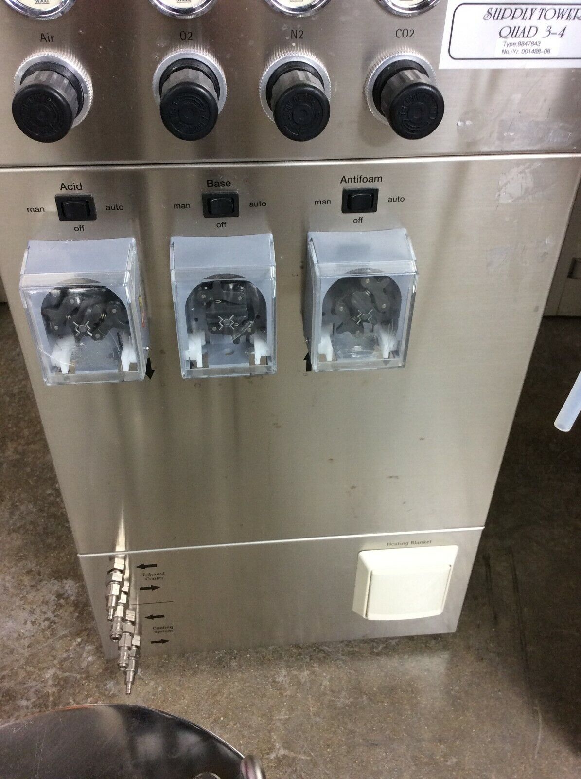 Sartorius Stedim Biotech Biostat DCU Touch Tower B-DCU Bioreactor w Glass Vessel