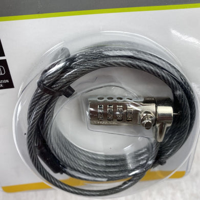 Targus PA410U Defcon CL Laptop Cable Combination Lock 6.5ft 0UC221