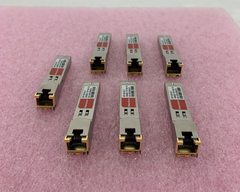 Lot of 8 Fiberstore SFP-GB-GE-T 1000BASE-T 1GT SFP Transceiver 100m
