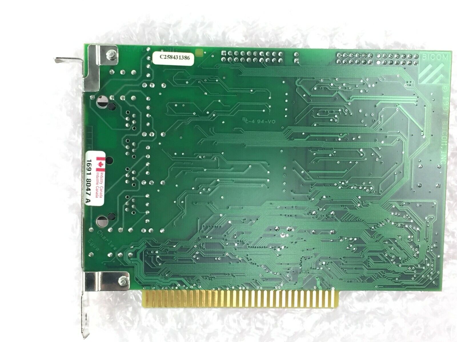 Bicom Sonic C4/C2 8 Bit ISA Card