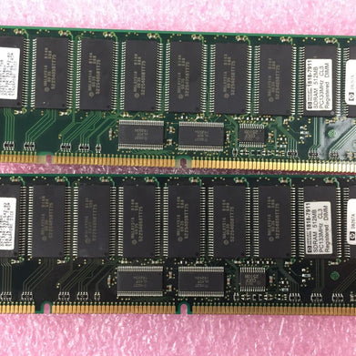 HP D8267-69000 512MB 168-pin PC133 SDRAM DIMM Memory D8267A Lot of 2