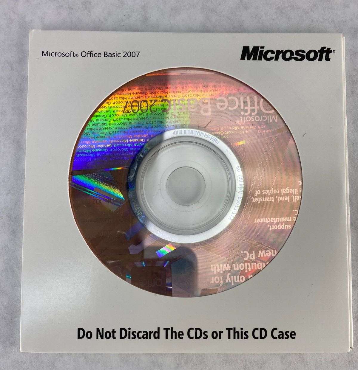 Microsoft Office 2007 Basic Edition BE UNSEALED English for Dell 0YY660 Windows