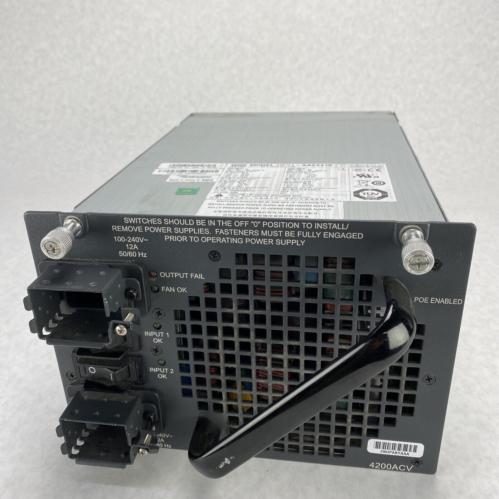 Astec AA24410 Cisco 341-0083-04 PWR-C45-4200ACV 4200W PSU Power Supply