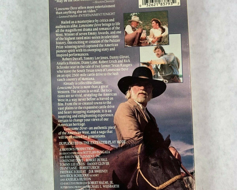Vintage Classic Lonesome Dove 1998 VHS Video Tape Tommy Lee Jones Western