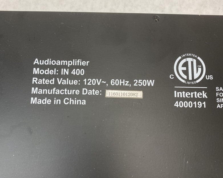 AMAV IN400 Australian Monitor Audio Amplifier NEEDS REPAIR