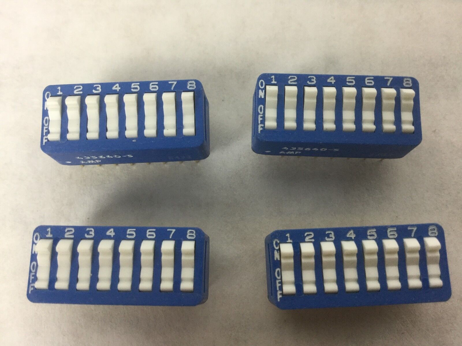 AMP 435640-5 Rocker Switch, Lot of 4, NEW