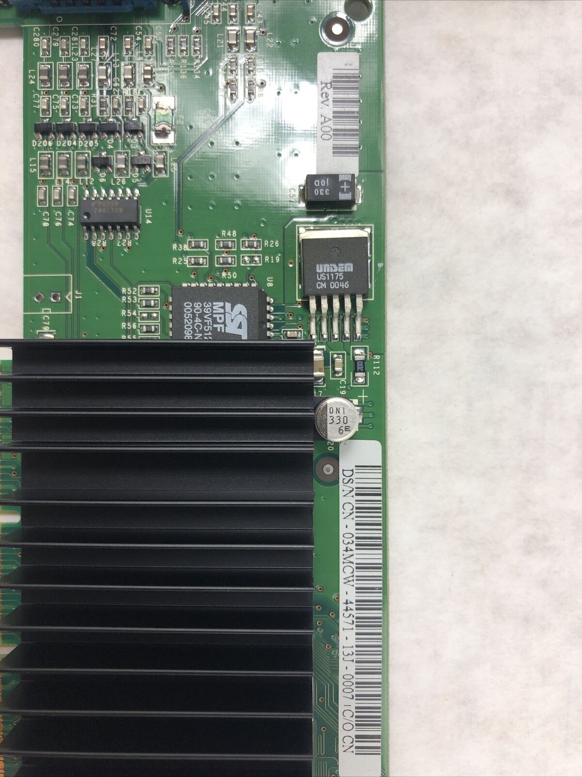Nvidia 34MCW-44571-13J-007 Low Profile 16 MB Graphics Card