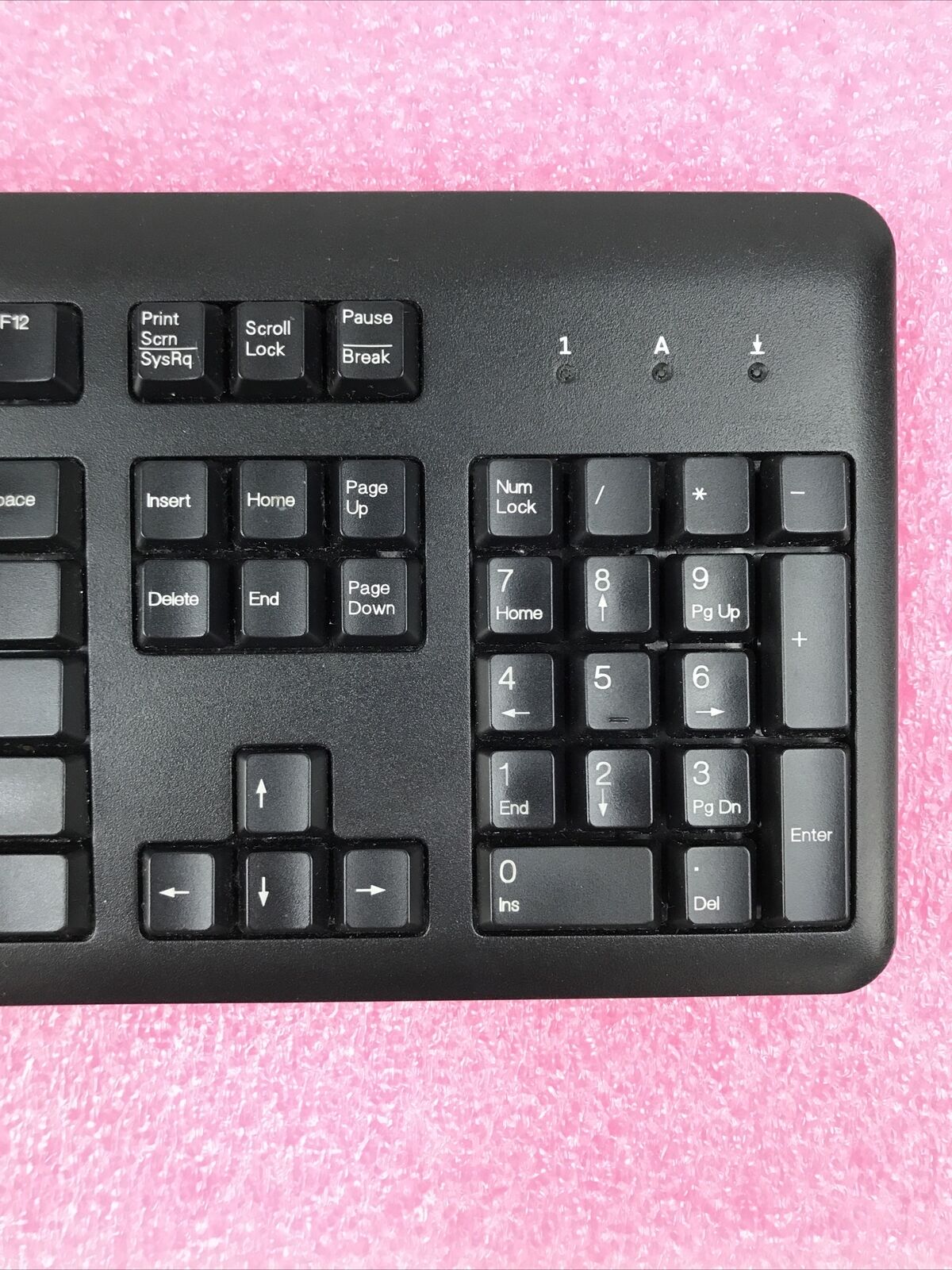OEM Genuine HP Computer PC Desktop USB Slim US Keyboard Black KB57211 - Untested
