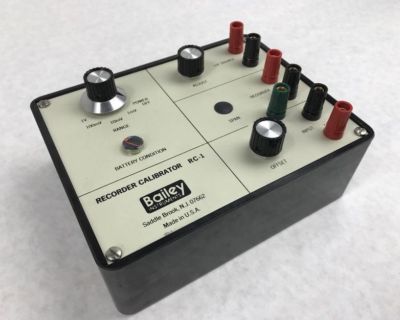 Bailey Instruments RC-1M Recorder Calibrator, 1mV-1V, Bailey RC1M Calibrator