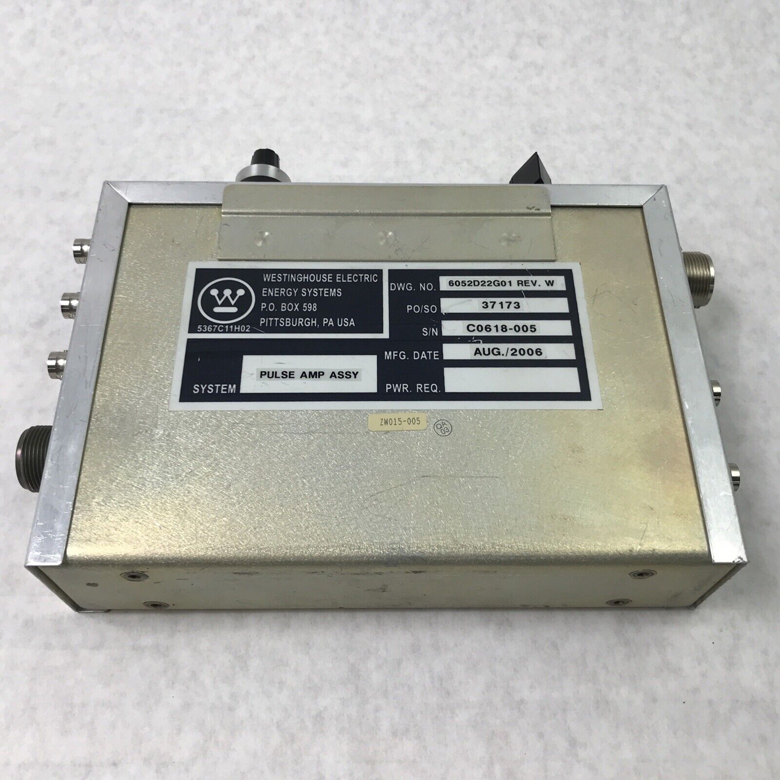 Westinghouse 6052D22G01 Pulse Amplifier
