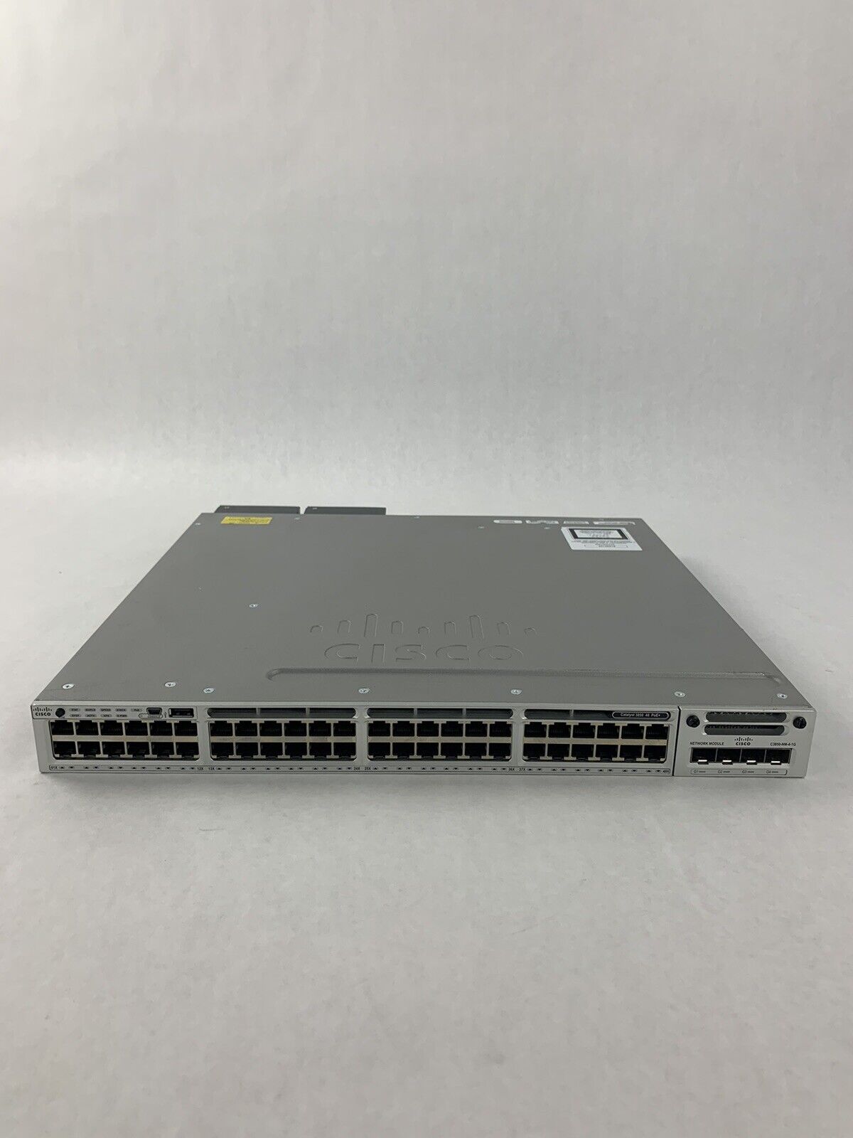 Cisco Catalyst WS-C3850-48PW-S 48 Port Ethernet Switch W/ C3850-NM-4-1G Module
