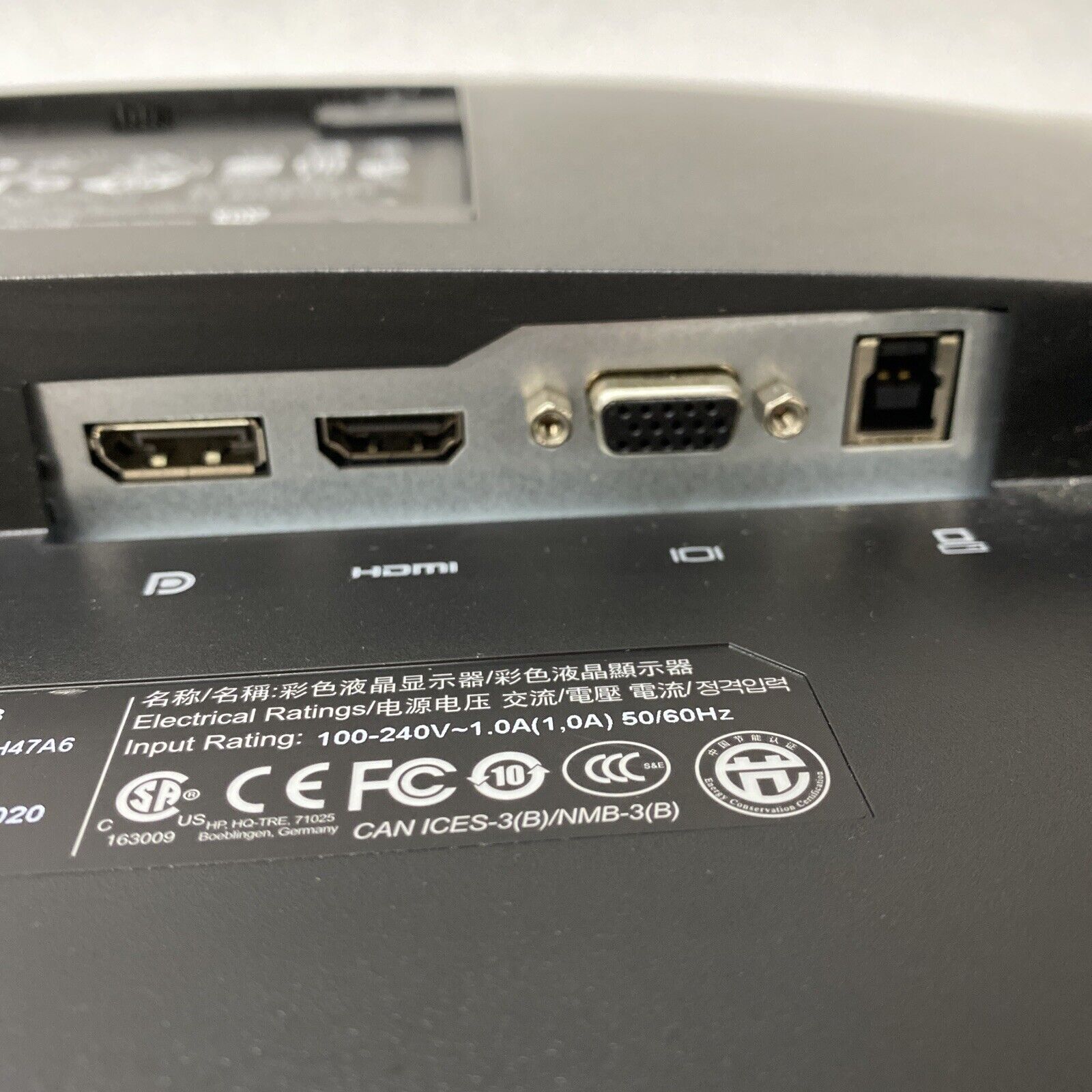 HP EliteDisplay E243 24" Monitor HD IPS Screen Silver