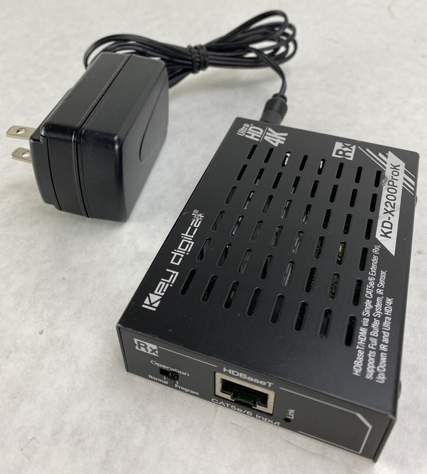 KeyDigital KD-X200ProK HDBaseT/HDMI CAT5e/6 RECIEVER Rx ONLY with PSU