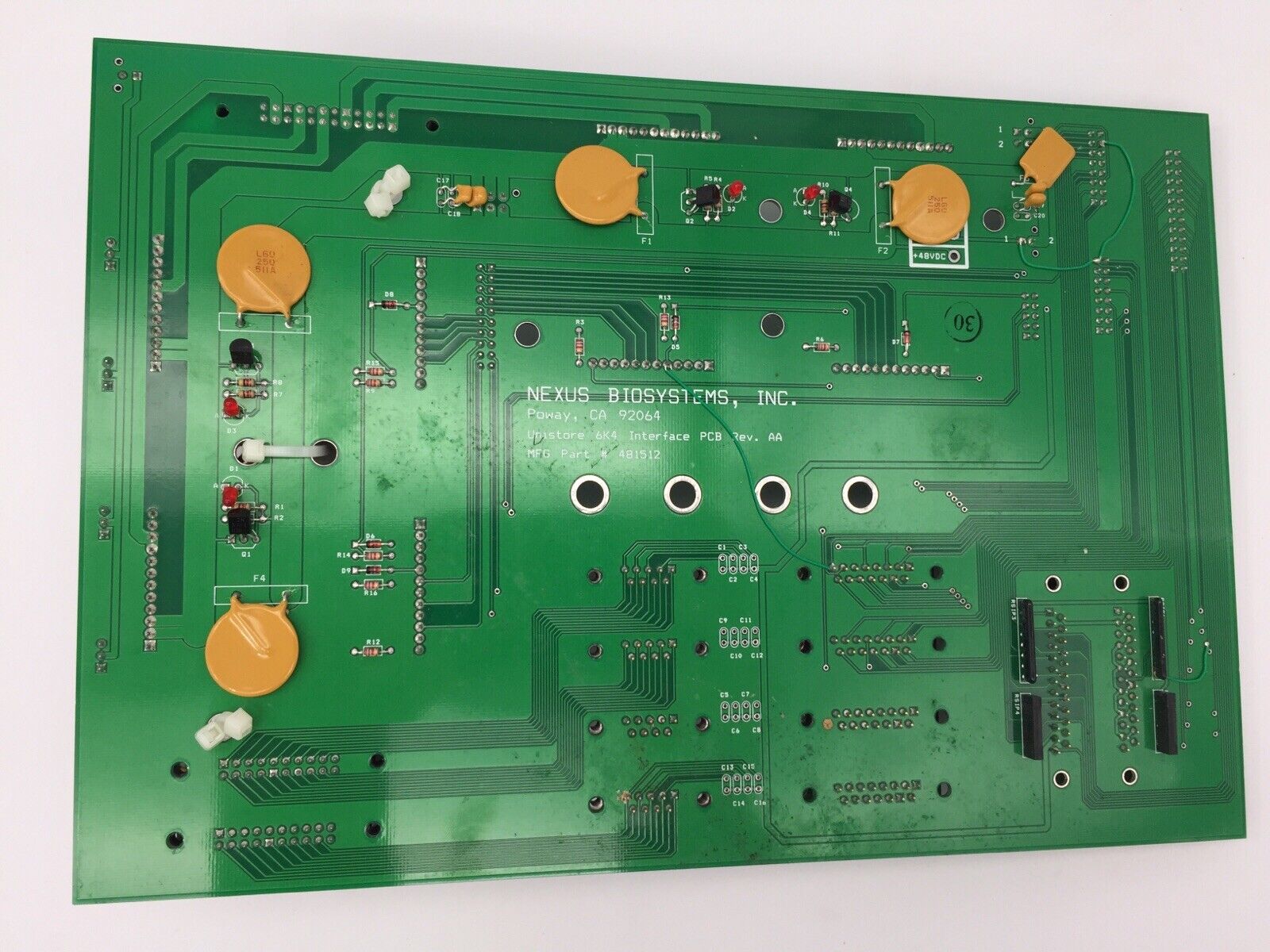 Nexus Biosystems 481512 PCB - Rev. AA - Replacement Part