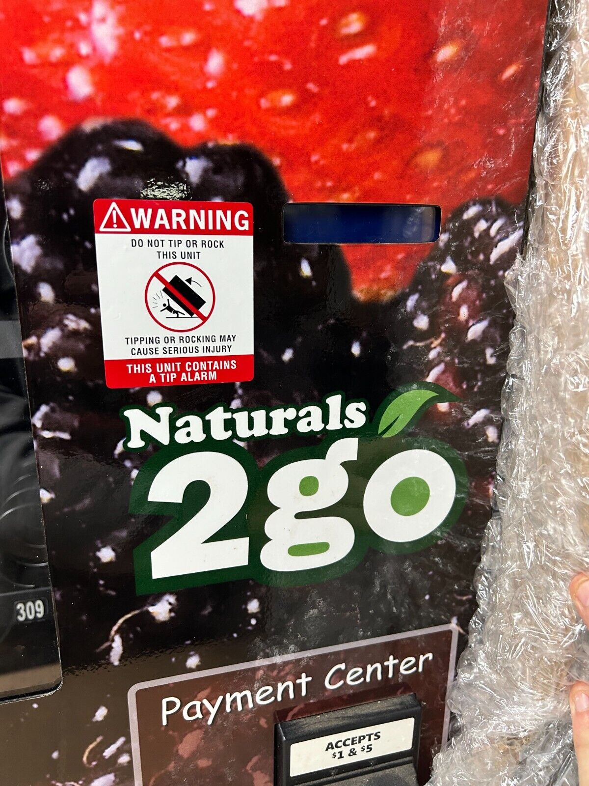 Seaga N2G4000 Naturals 2 Go 4000 Combo Vending Machine Locked - Parts or Repair
