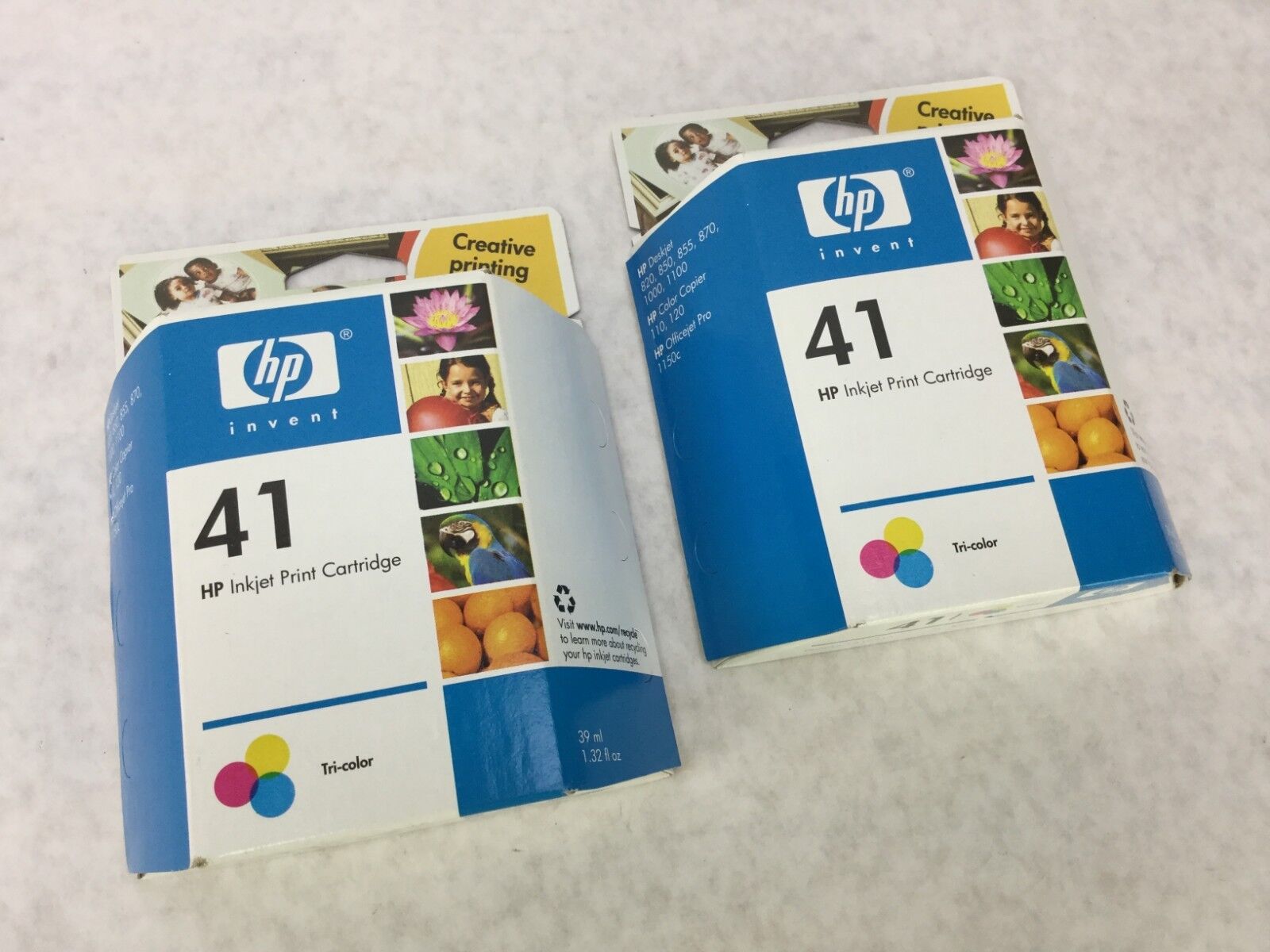 GENUINE HP 41 Tri Color NEW SEALED 51641A Warranty end Dec 2005  Lot of 2