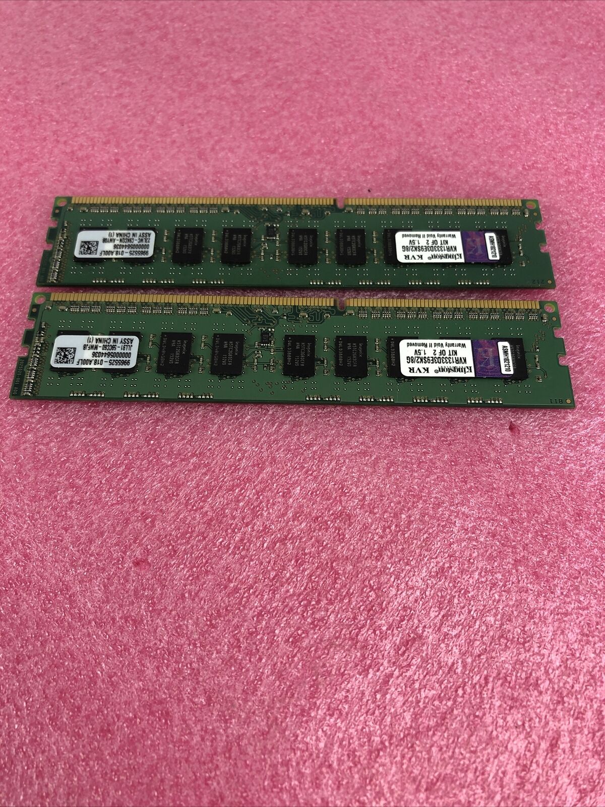 Kingston 8GB DDR3 1333MHz PC3-10600 240-Pin DIMM non-ECC kit of 2