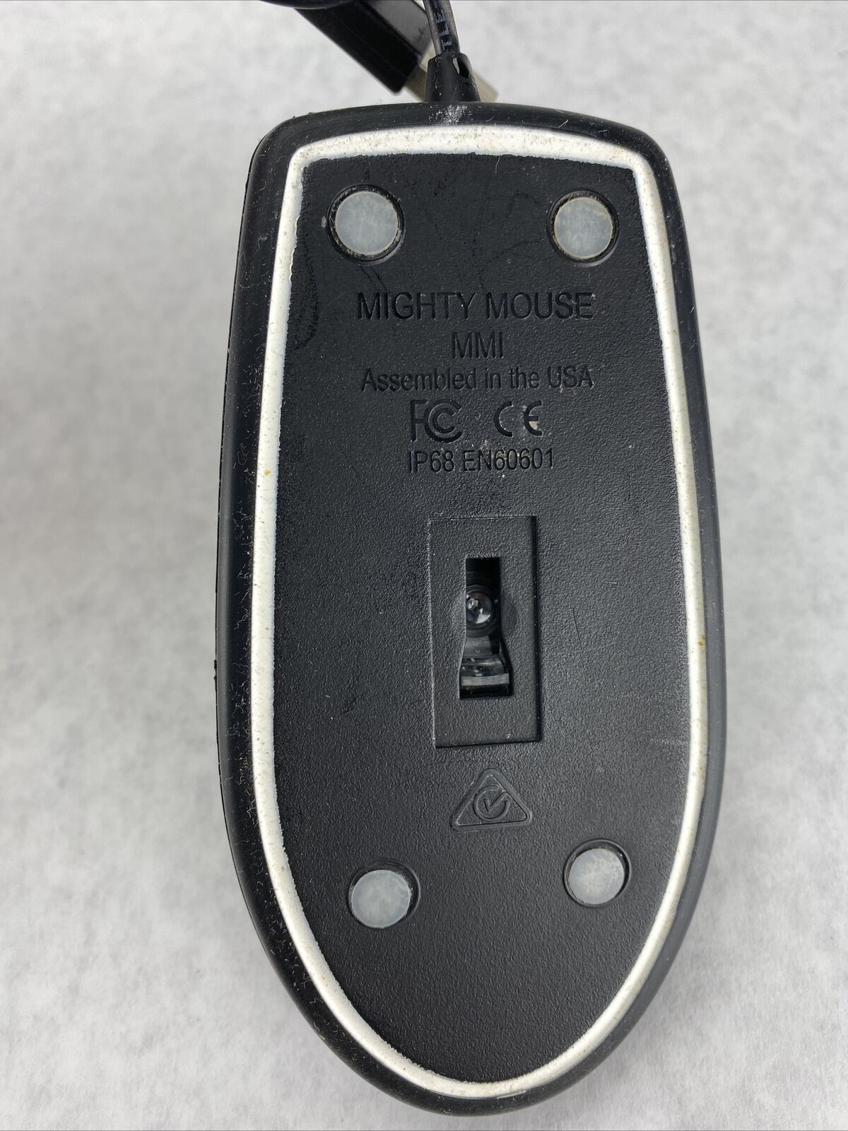 Man & Machine MMI Mighty Mouse Waterproof USAmade Medical Grade USB Mouse Blac
