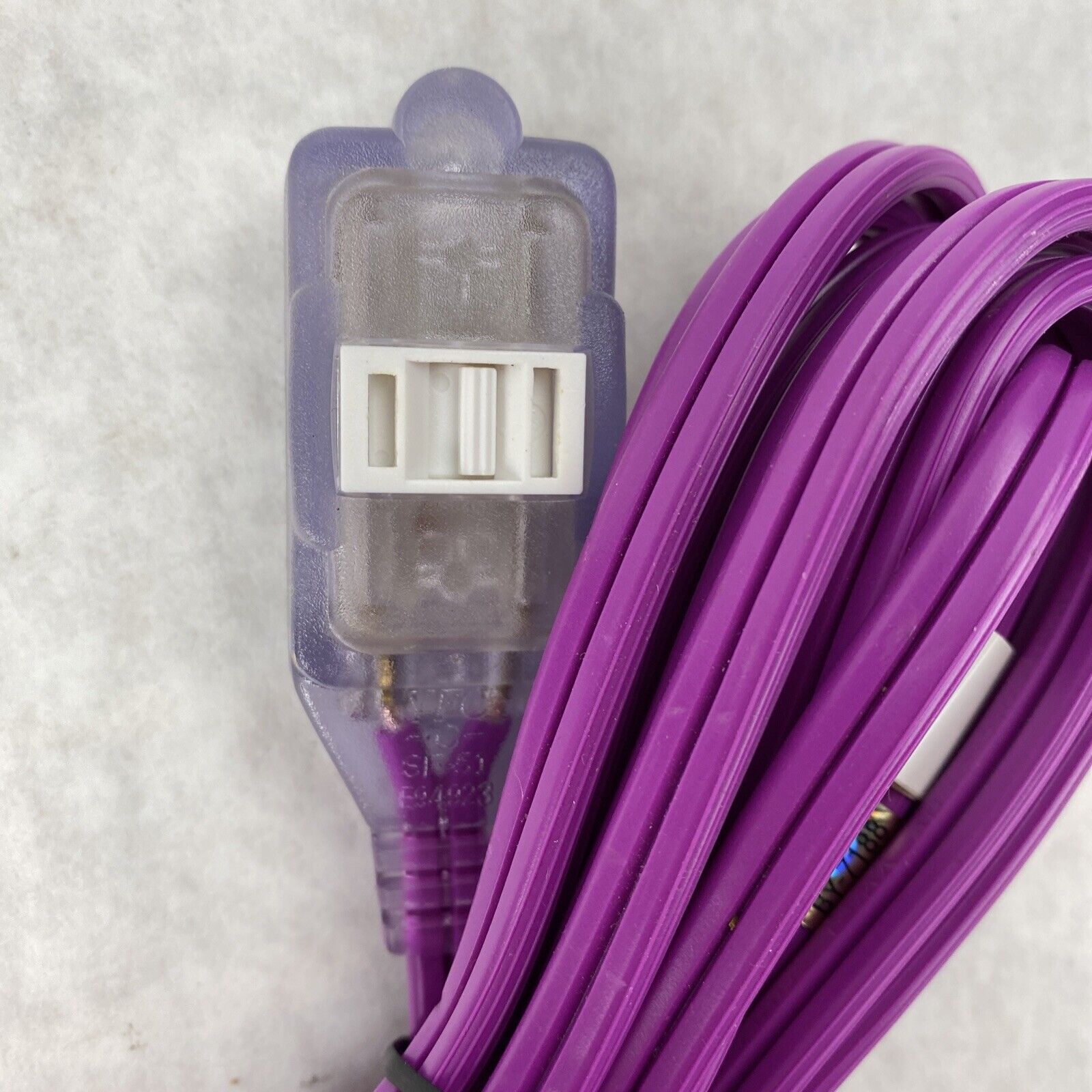 Century Wire Pro Glo 9ft Household Extension Polarized AC Power Cord Purple