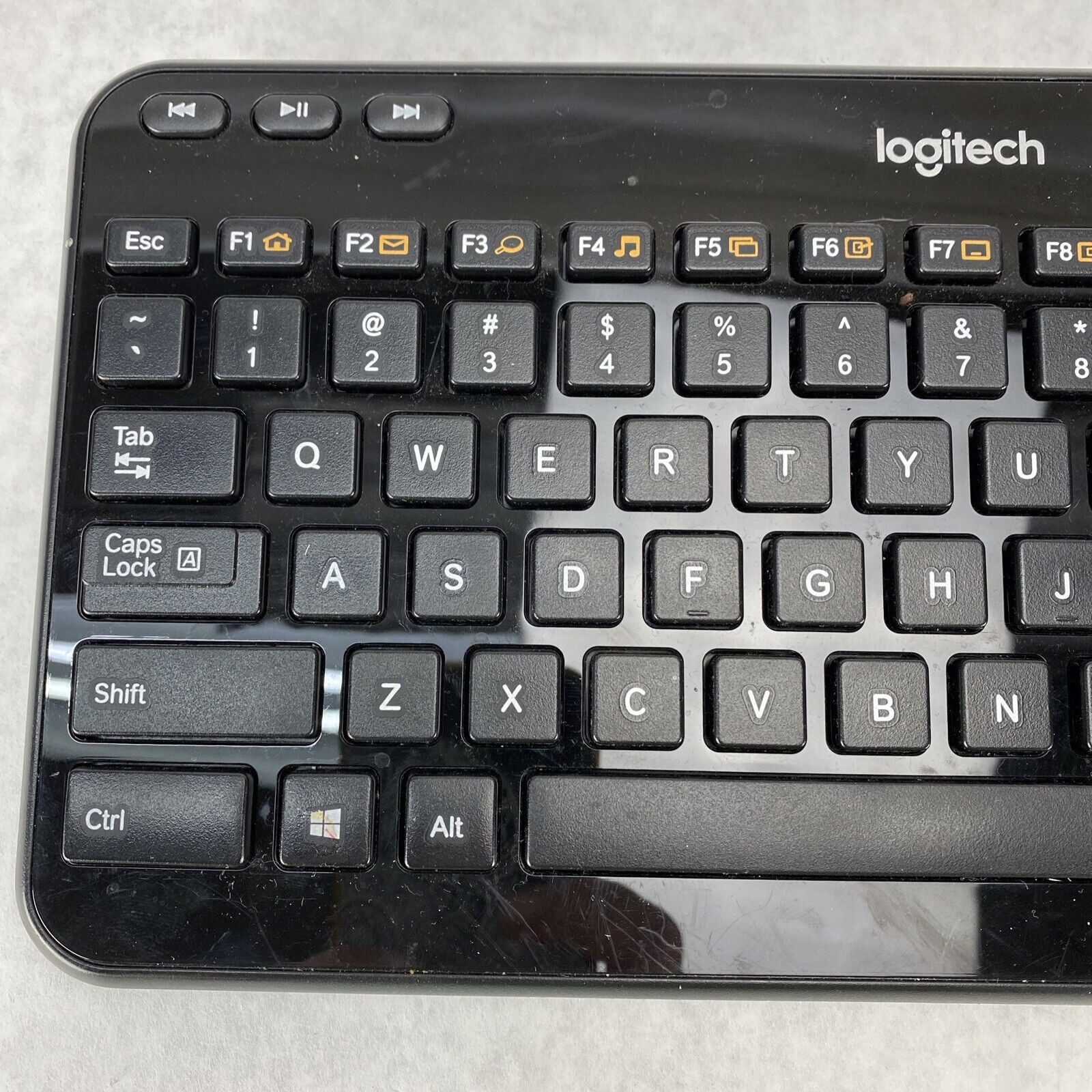 Logitech 820-004554 K360 Black Wireless Keyboard w/ USB Unifying Receiver Dongle