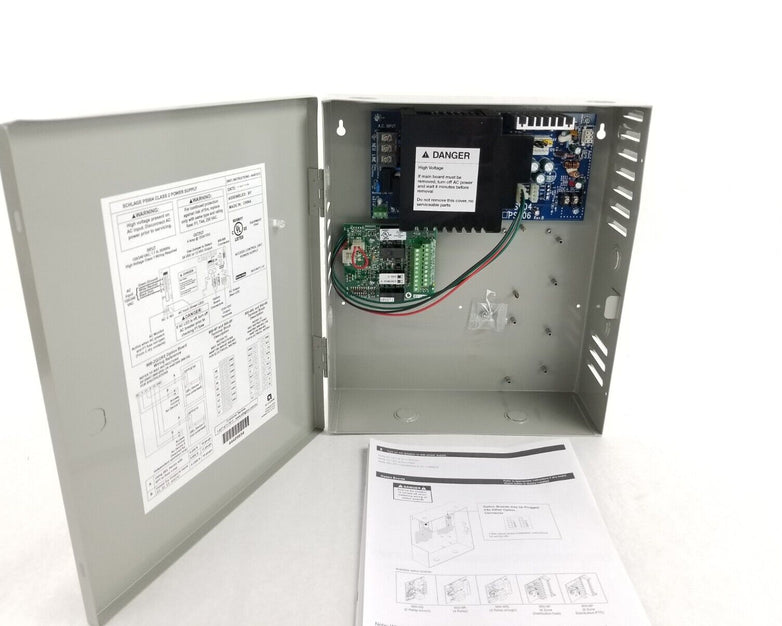 ALLEGION SCHLAGE PS902-2RS-FA Base Power Supply,2A,12/24VDC 2-Relay W/FA