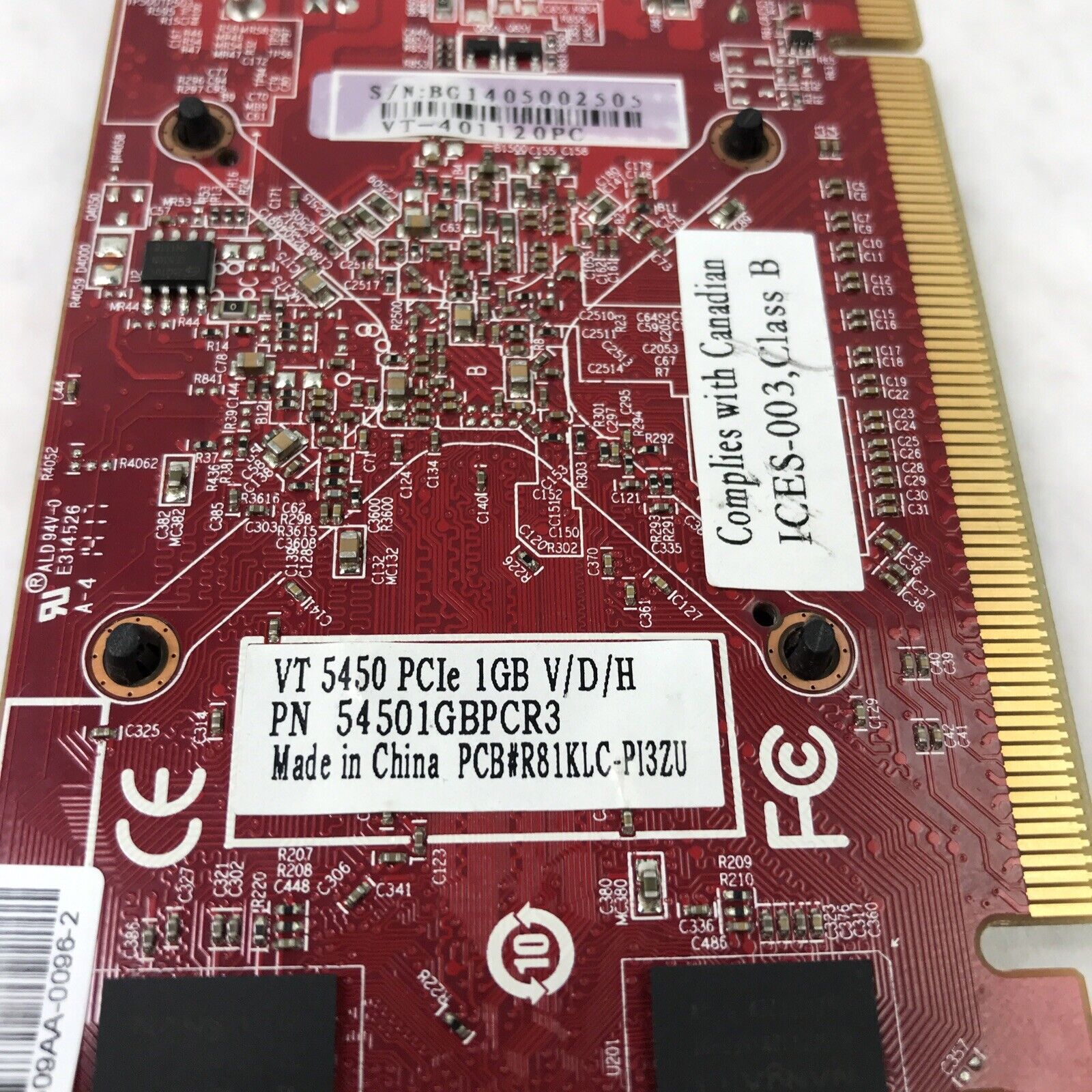 VisonTek 54501GBPCR3 Video Card Display port DDR3