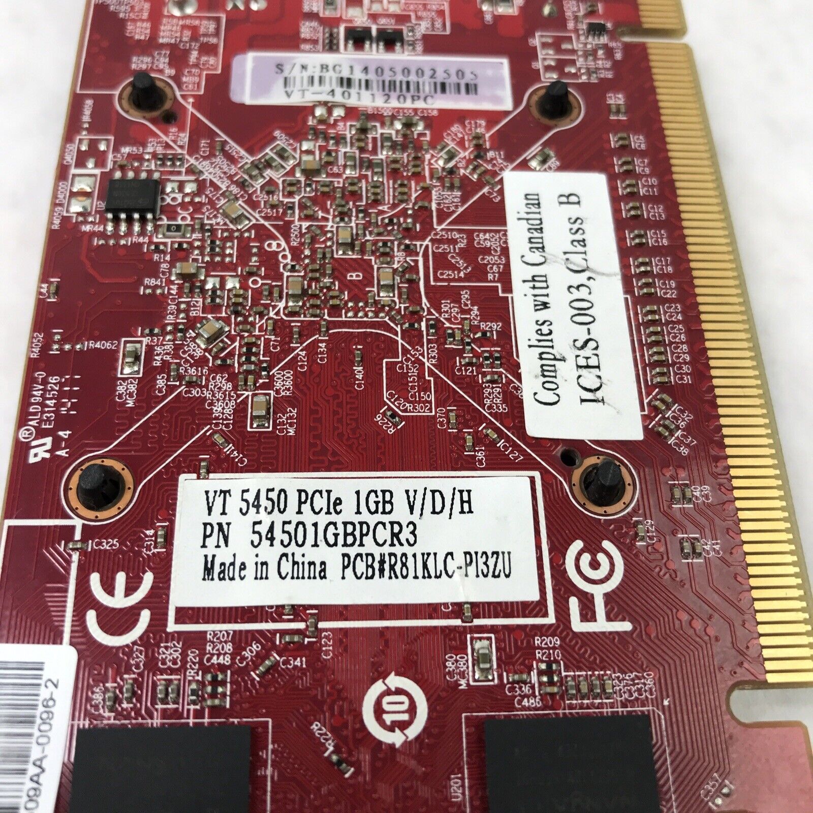 VisonTek 54501GBPCR3 Video Card Display port DDR3