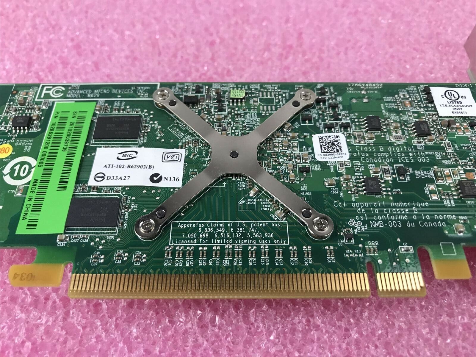 ATI Radeon 109-B27631-00 256MB ATI-102-B27602B Video Card - Green