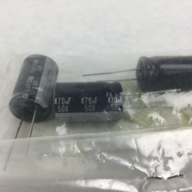 VINTAGE NEW Capacitors P1248-ND, 470UF 50V HFS CAP, Lot of 3, NEW