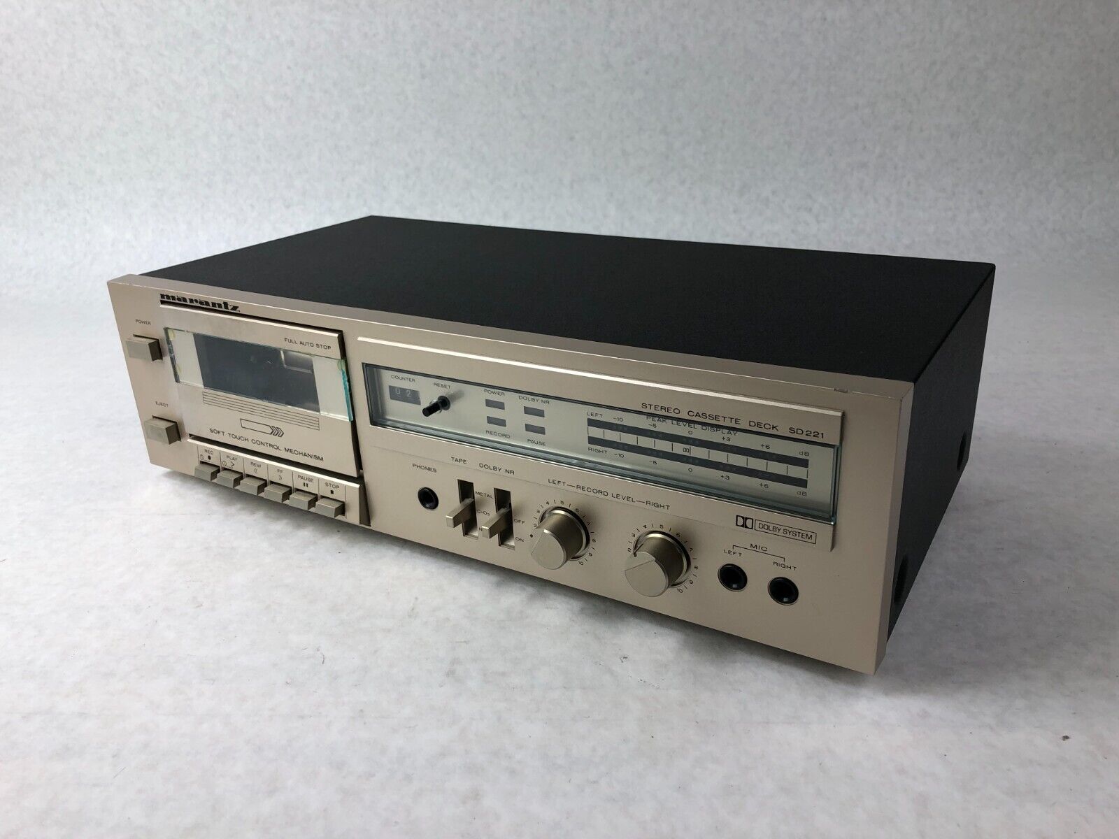 Vintage Marantz SD 221 Stereo Cassette Tape Deck Working