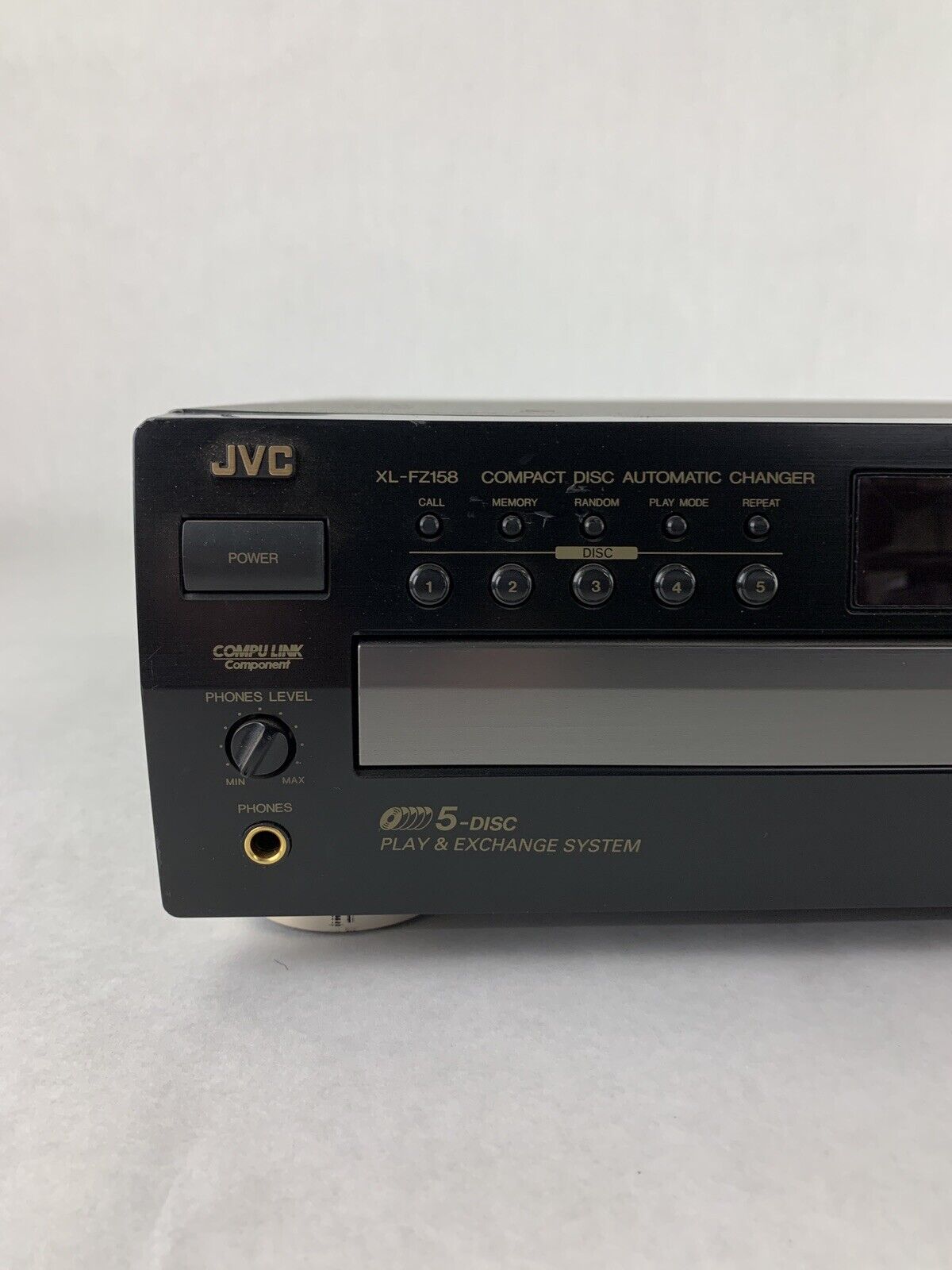 Vintage JVC XL-FZ158BK Compact CD 5 Disc Player and Changer Disc 5 Skips