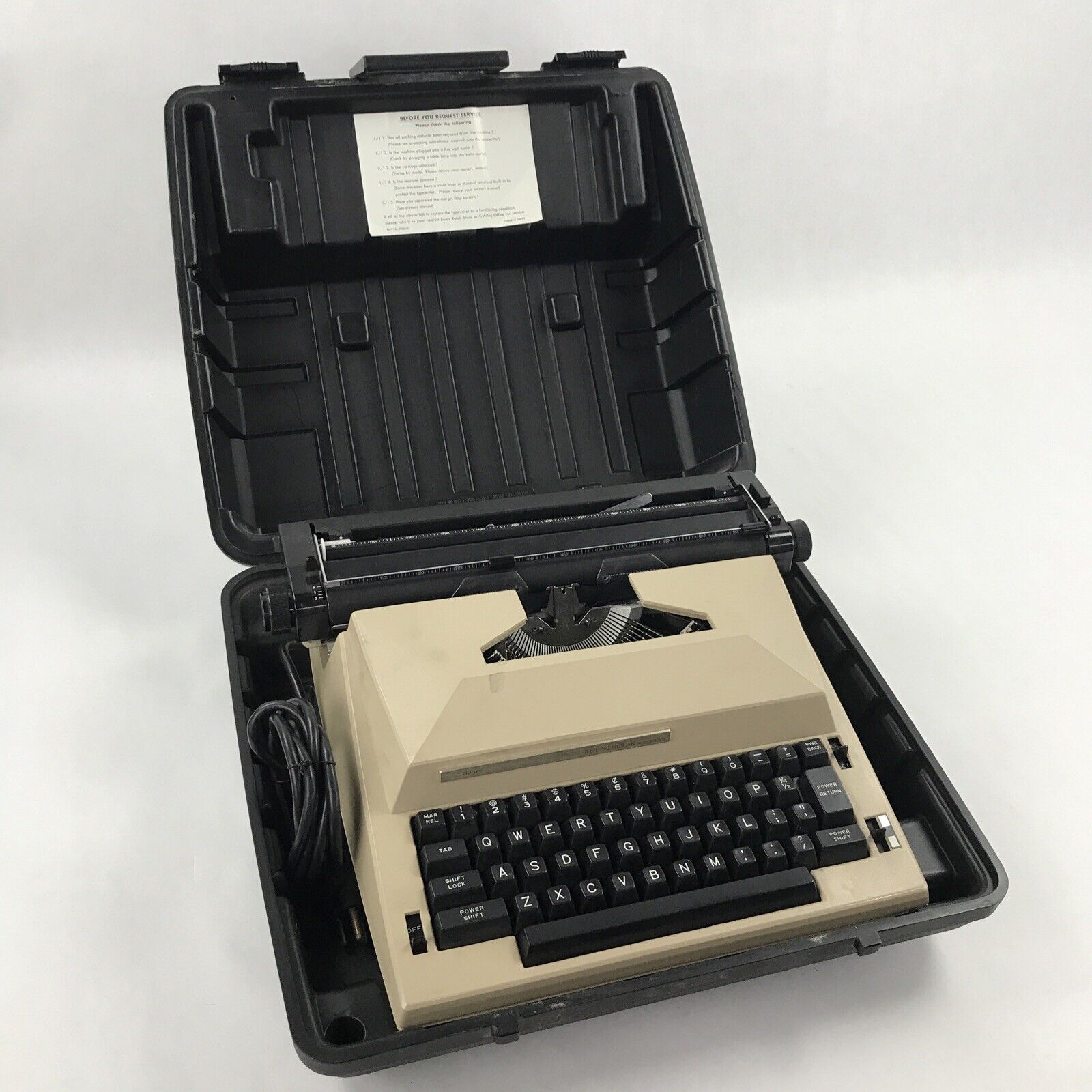 Sears Roebuck & Co Electric Typewriter Model 161 53772 Commuter