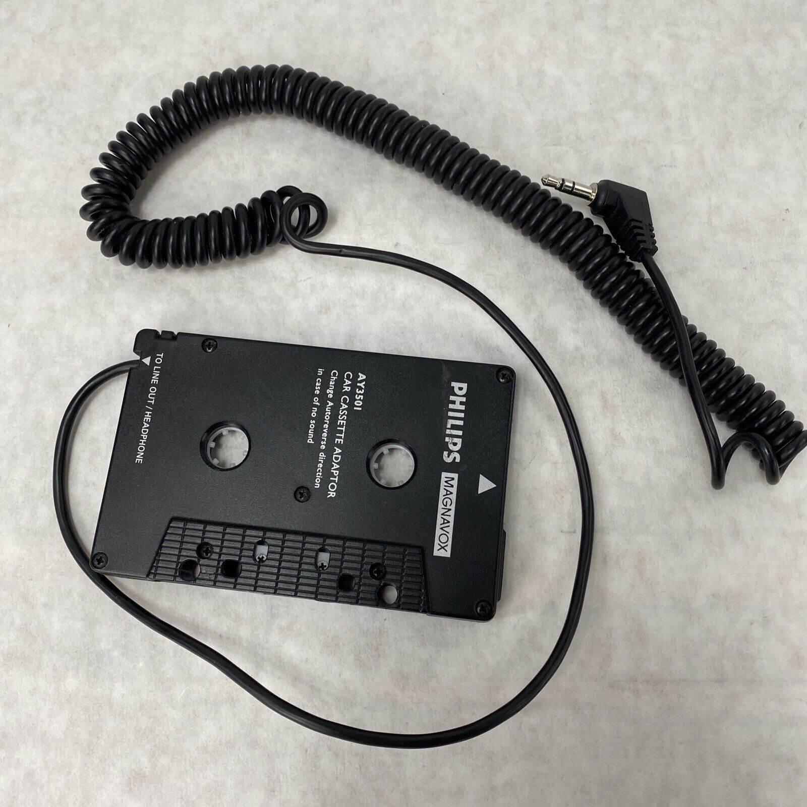 Genuine Phillips Magnavox AY3501 Car Audio Cassette Tape Adapter 3.5 MM