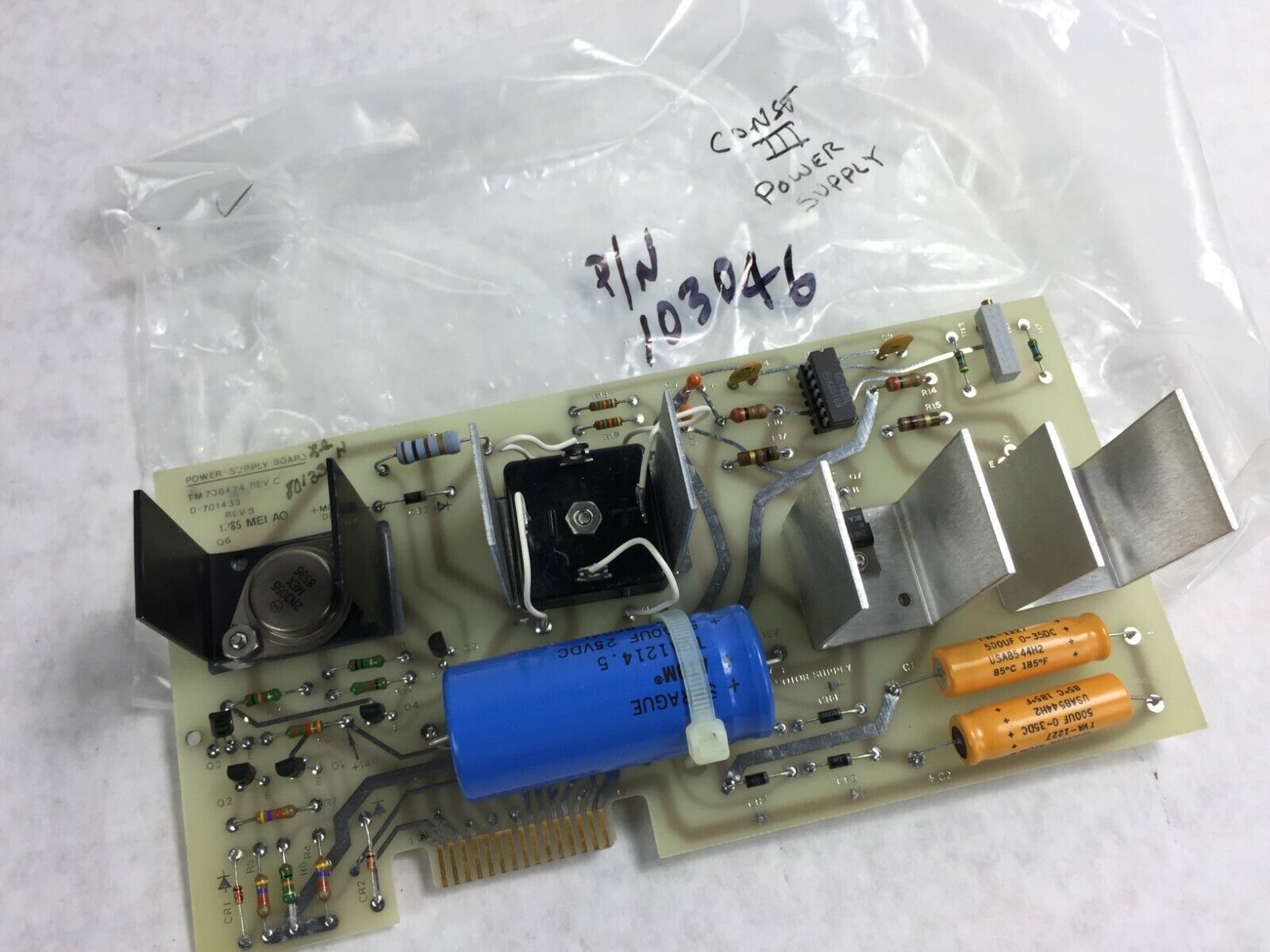 P/N 103046   Board Number 801331  Power Supply Board