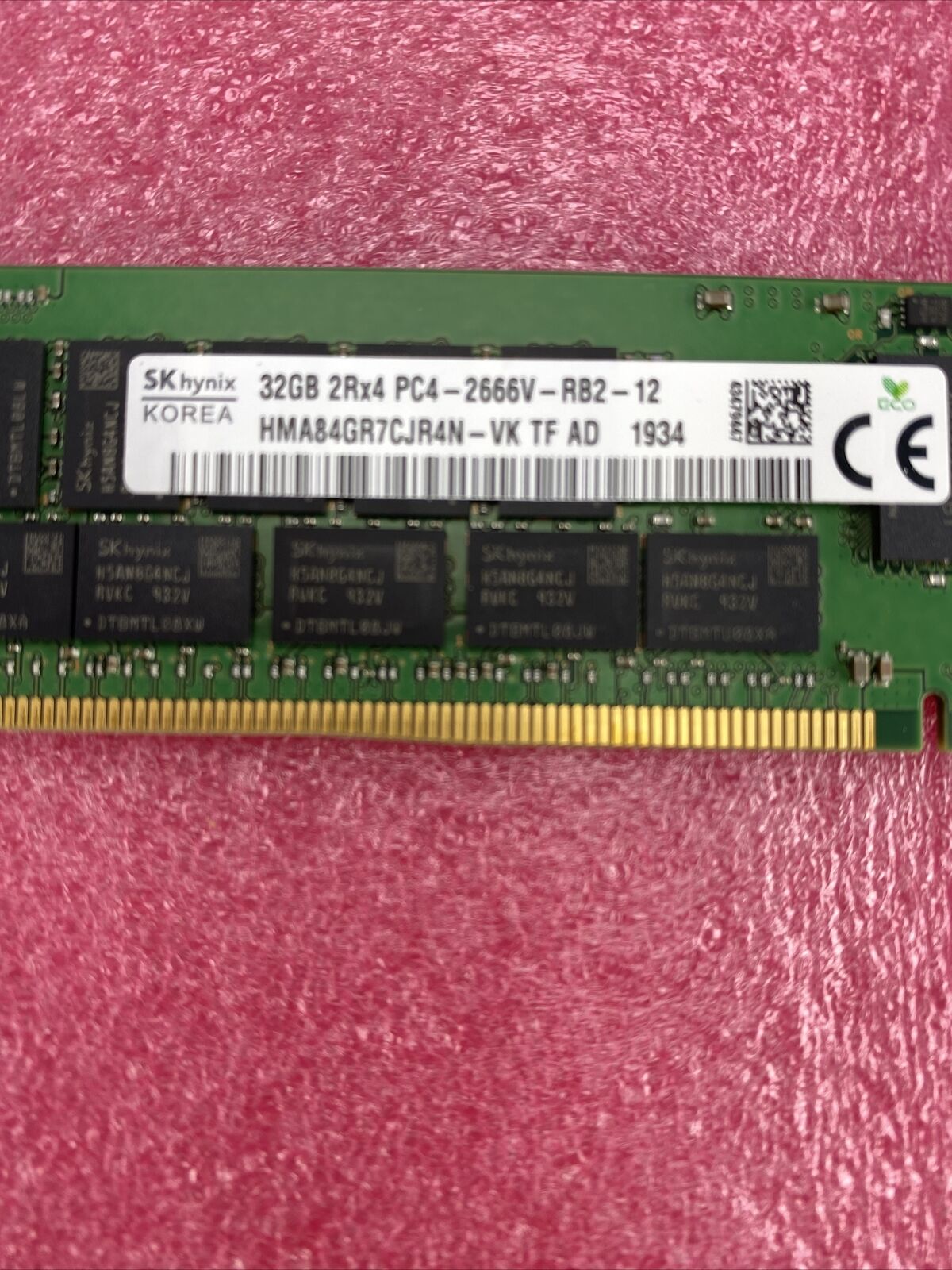 SK Hynix 32GB 2RX4 PC4-2666V DDR4 21300Mhz 288PIN ECC Server Memory DIMM RAM