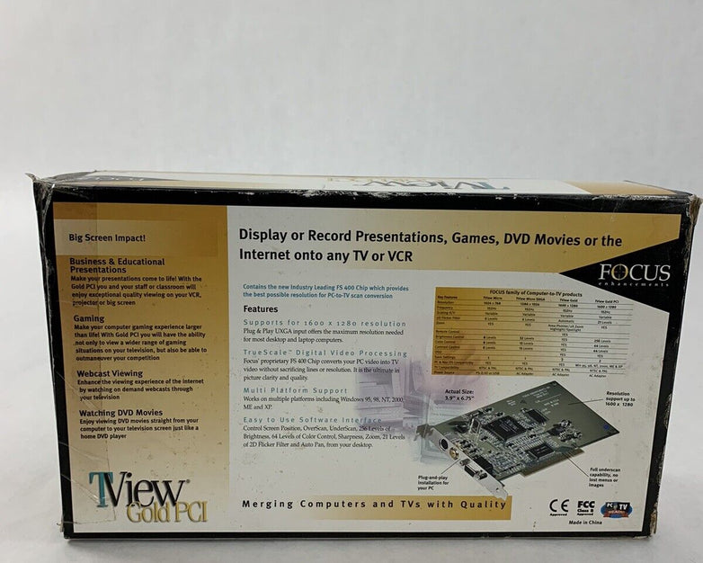 TView Gold PCI 444-5207  PC to Tv