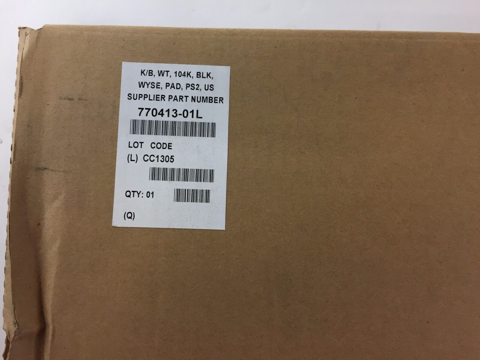 Wyse 7701413-01L PS2 Keyboards Black US Lot of (2)