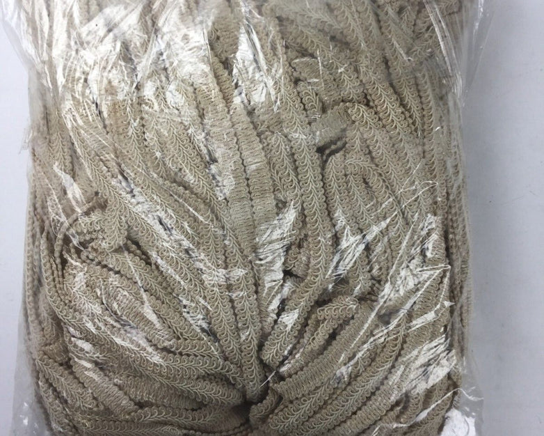 Beige  187 Yards Gimp Braided Vintage Trim, NEW