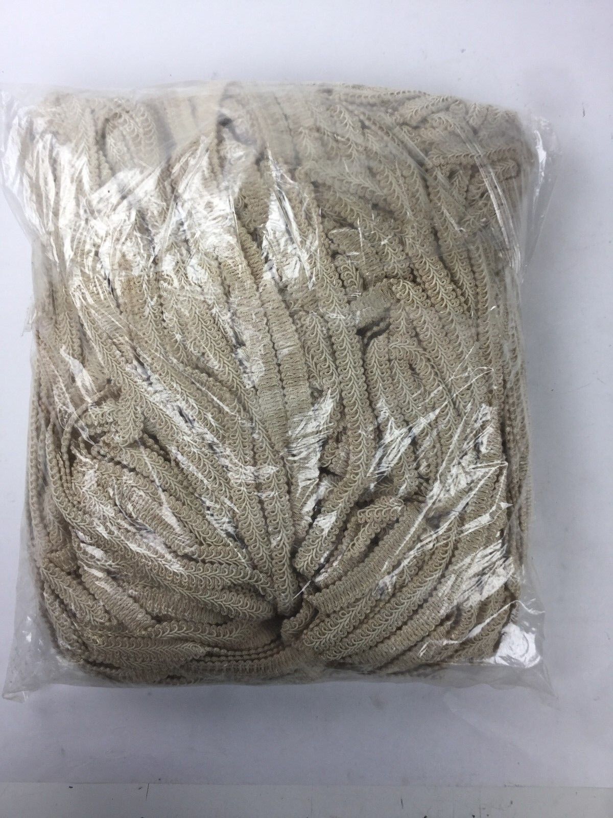 Beige  187 Yards Gimp Braided Vintage Trim, NEW