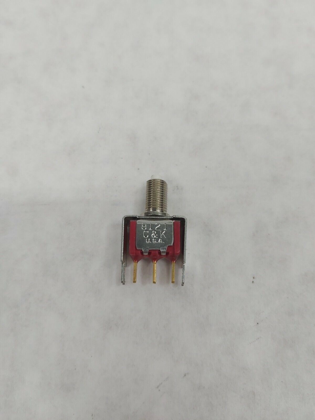 C&K Components 8121J83ZGE22 SPDT Push Button Switch 1A 120V No Button