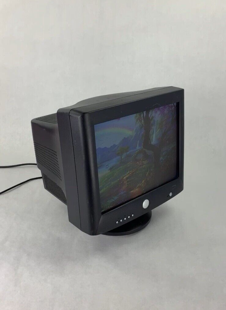 Dell M782 17” VGA CRT Computer Monitor Retro Gaming Flat Panel Tested